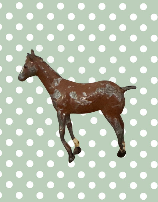 Small Collectable Brown Horse | Britains Ltd Vintage Lead Figurine (1920s)