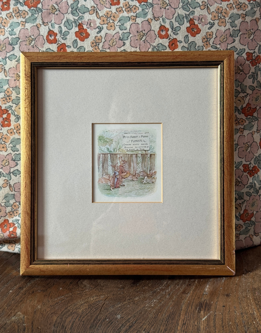 Pickwick Gallery Antique Beatrix Potter Charming Framed Print – The Tale of the Flopsy Bunnies, 1909