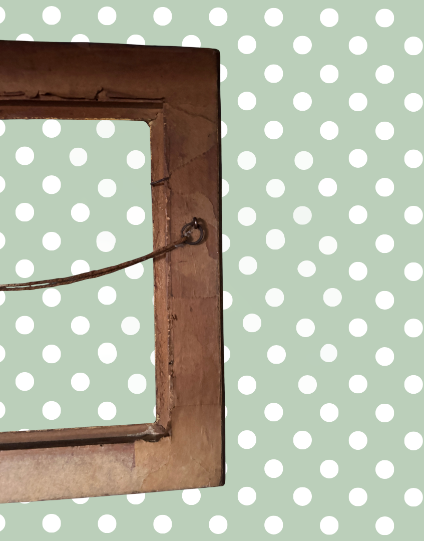 Antique Gilt Gesso Portrait Frame with Ornate Decorative Corners | Early 20th Century Classic