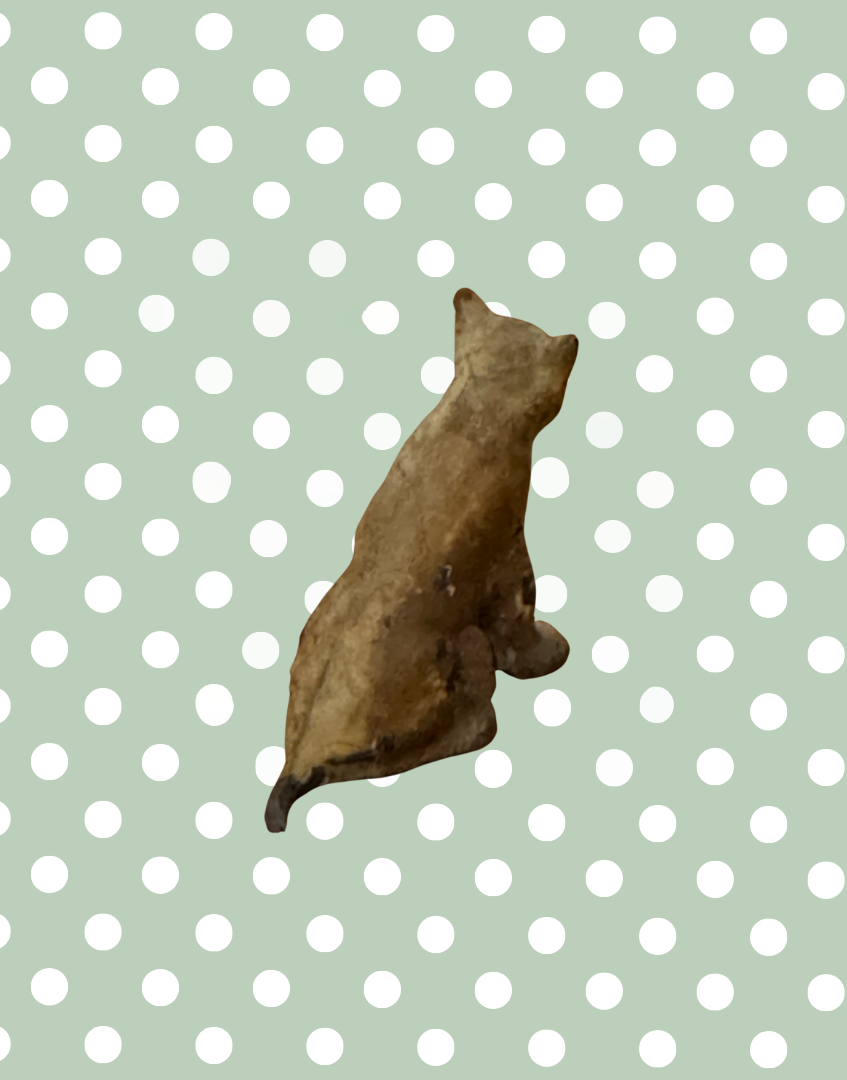 reverse back view of sweet britains sitting lion cub lead toy