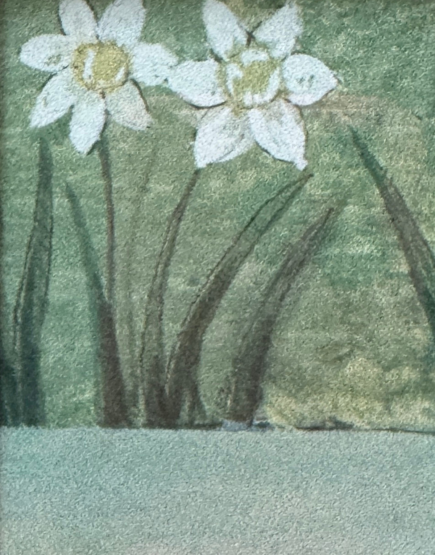 Owl & Willow (Flower Detail) | William Morris Miniature Arts & Crafts Wall Art | Rare Vintage Framed Linen Sample