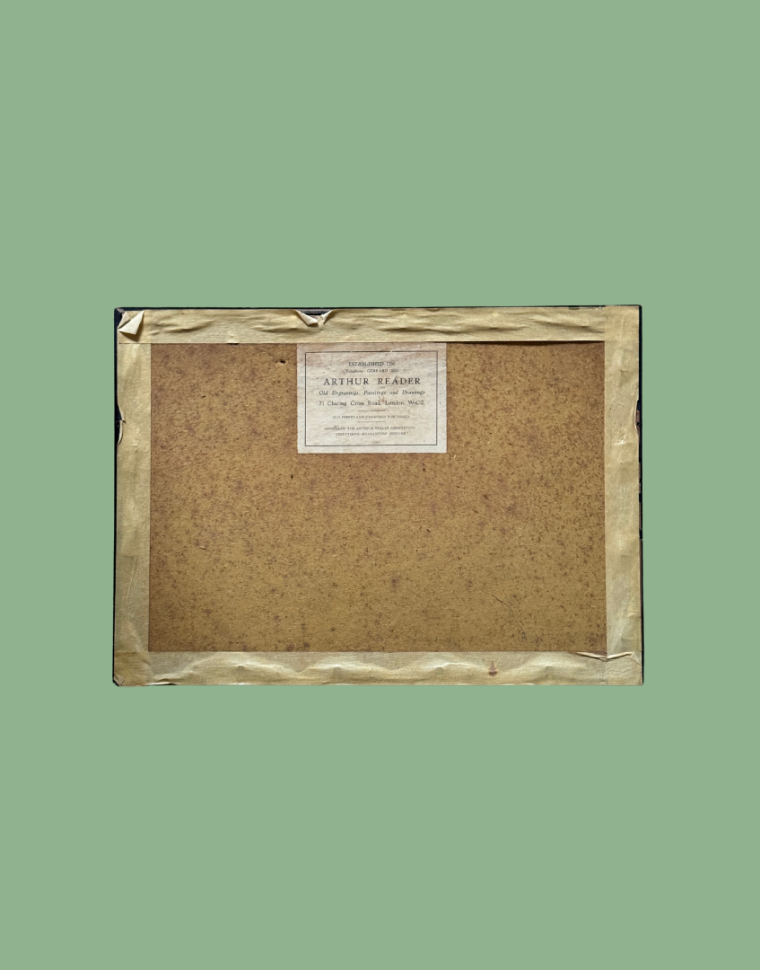 'Wallingford' – View of Wallingford Bridge, River Thames | 18th Century Framed Hand-Coloured Engraving 