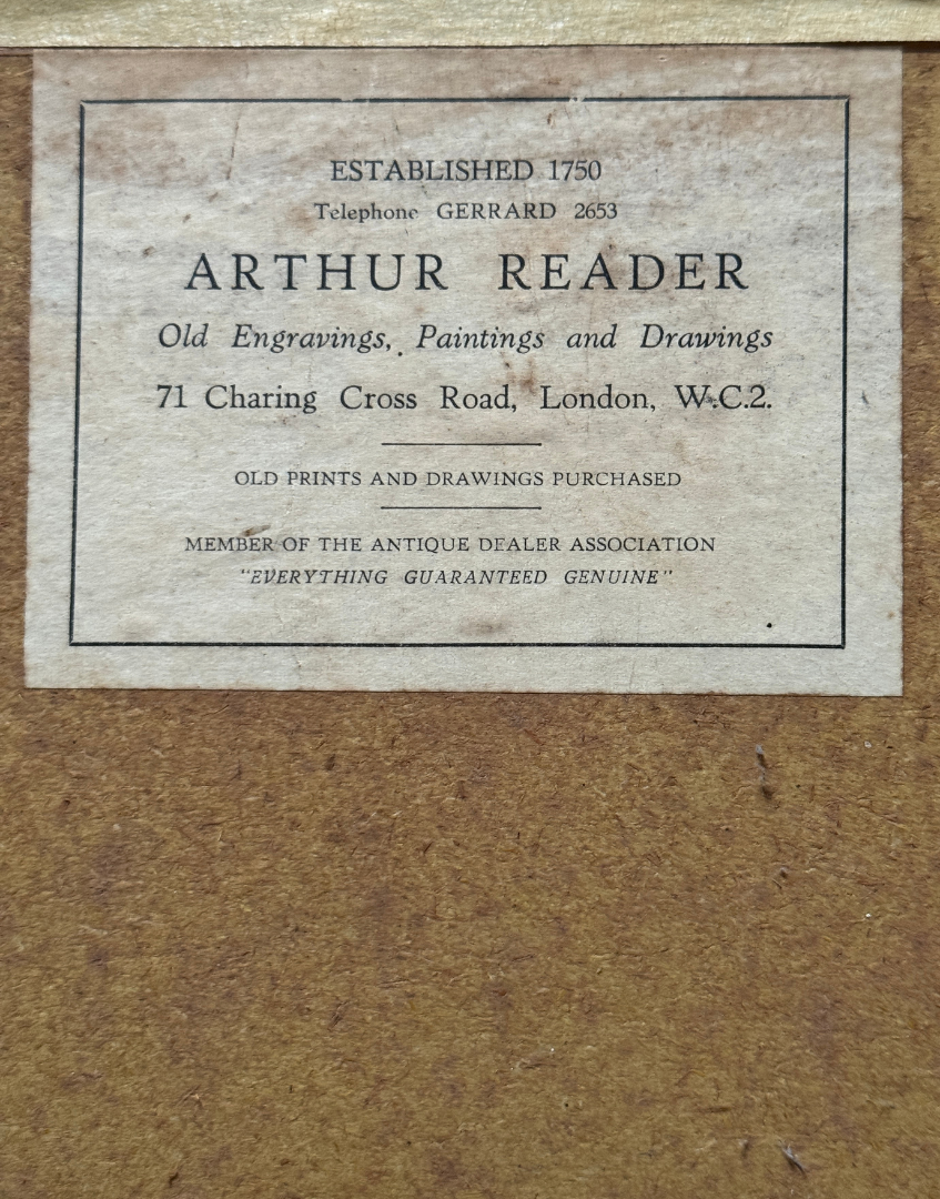 'Wallingford' – View of Wallingford Bridge, River Thames | 18th Century Framed Hand-Coloured Engraving 