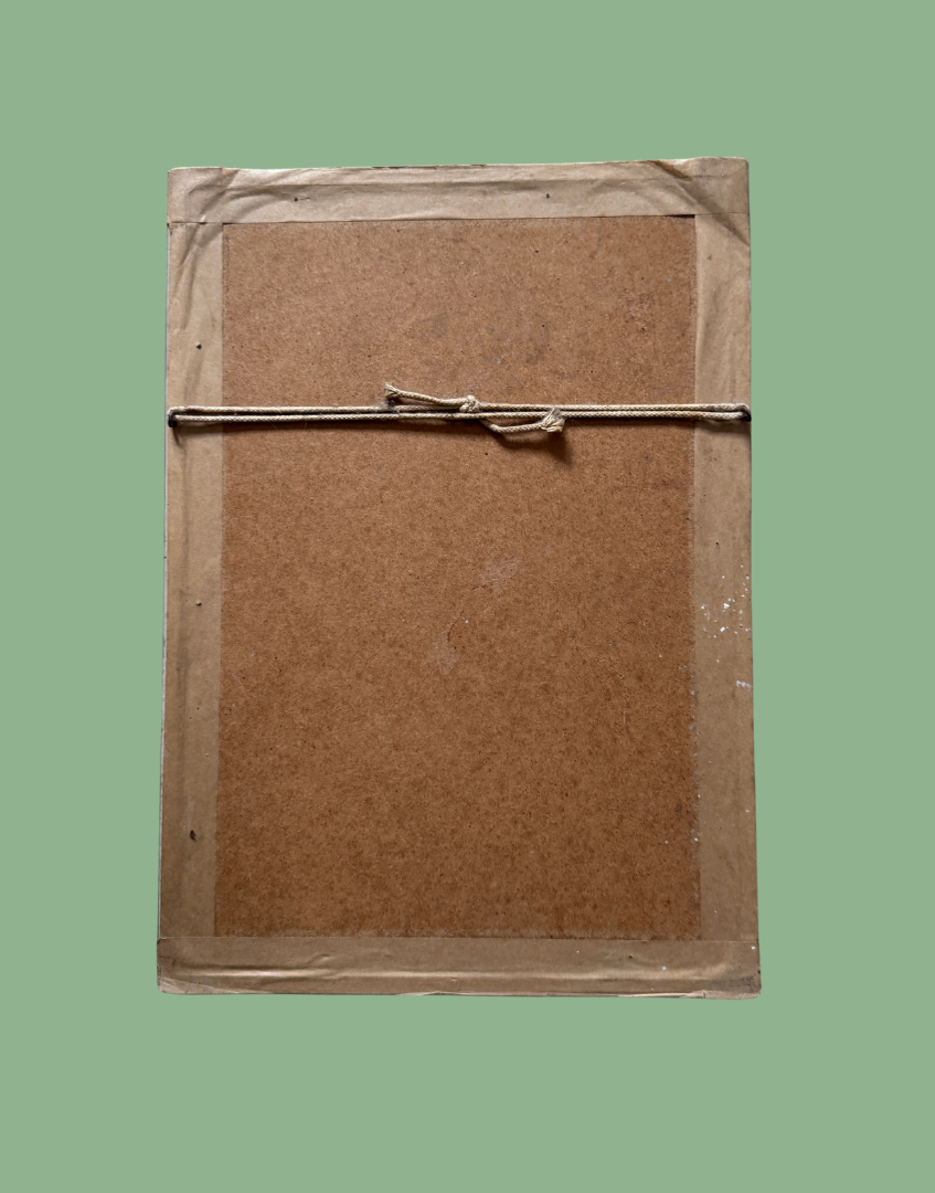 'Vanda Insignis' Botanical Orchid Print | Mid-Century Walter Hood Fitch Offset Lithograph in Silver Wood Frame