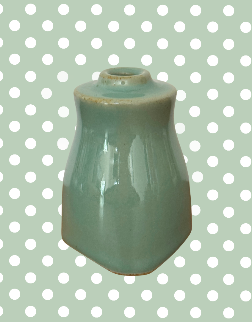 Vintage Denby Manor Green Stoneware Ceramic Pie Funnel