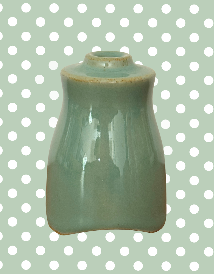 Vintage Denby Manor Green Stoneware Ceramic Pie Funnel