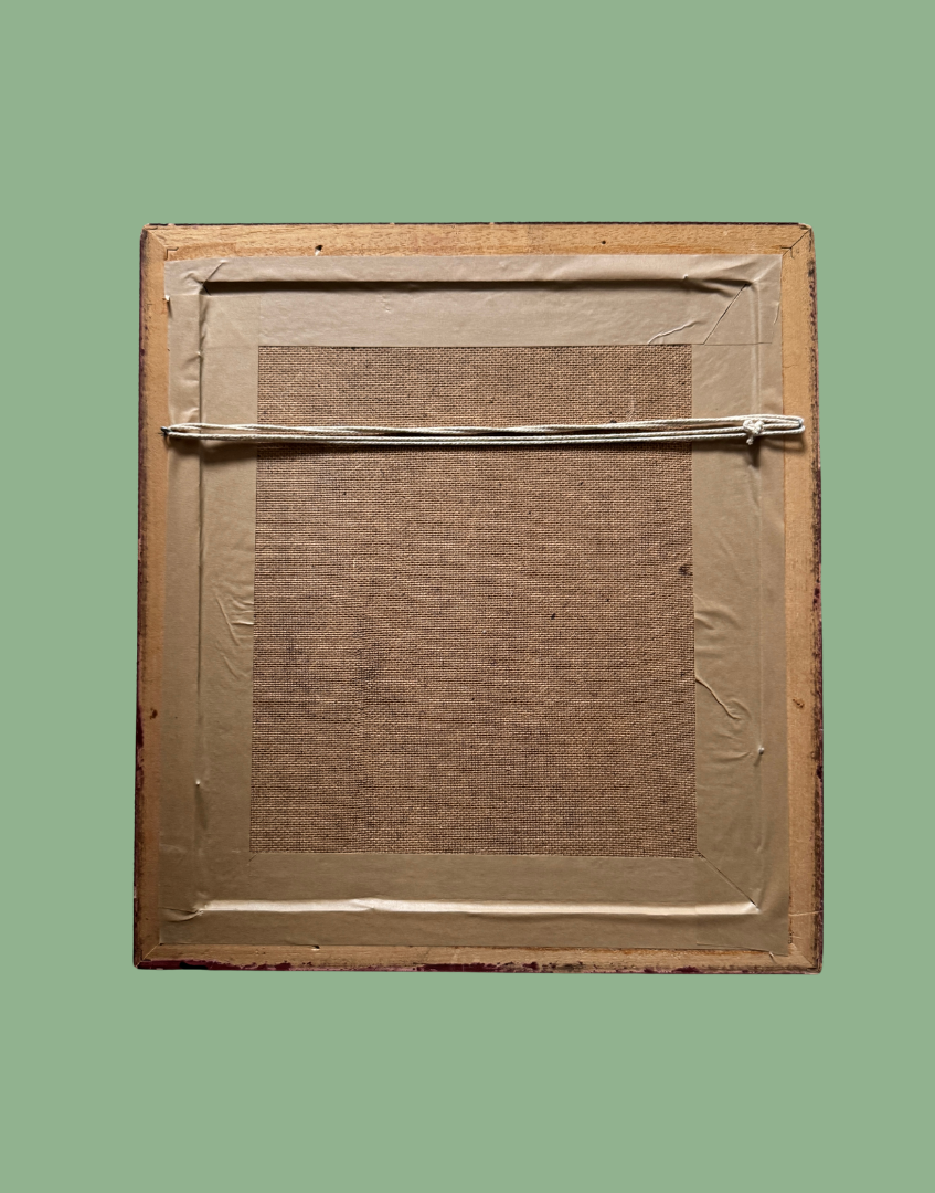 Linwood Ephemera Wallpapers - Golden Eye | Duck Illustration in Antique Black and Gold Frame