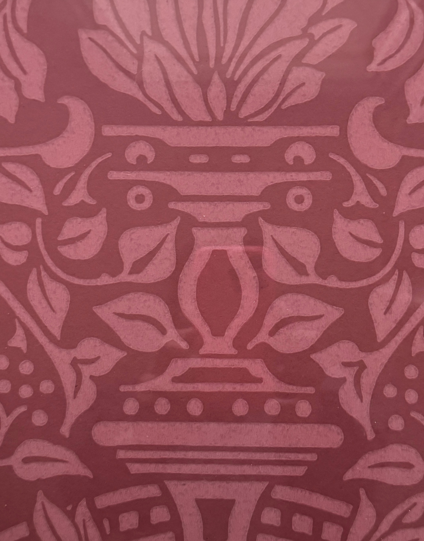 William Morris Garden Craft – Brick | Classic Vintage Square Gilt Frame Wall Art