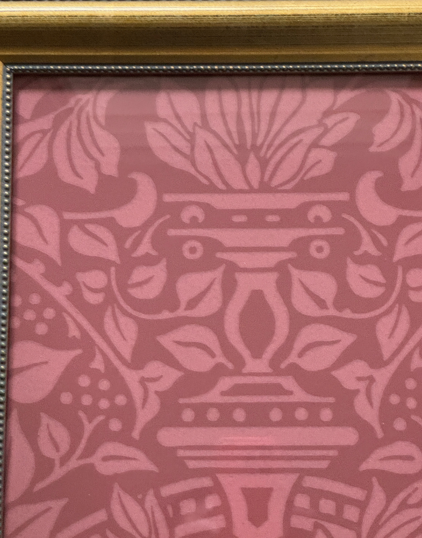 William Morris Garden Craft – Brick | Classic Vintage Square Gilt Frame Wall Art