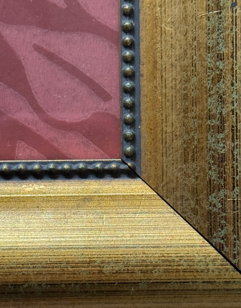 William Morris Garden Craft – Brick | Classic Vintage Square Gilt Frame Wall Art