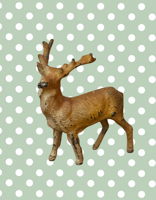 Britains Ltd Countryside Collection Cast Lead Deer | Vintage 1920s Painted British Animal Toy