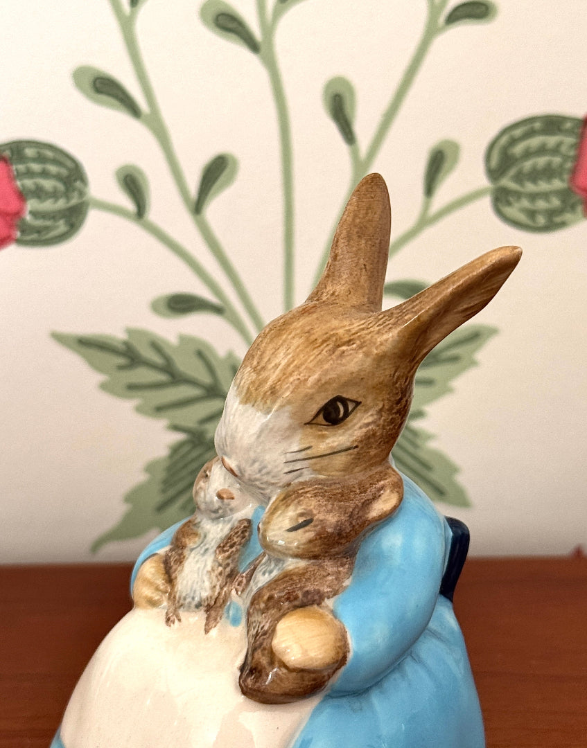 Royal Albert Beatrix Potter Mrs. Rabbit & Bunnies Figurine | Classic Collectable