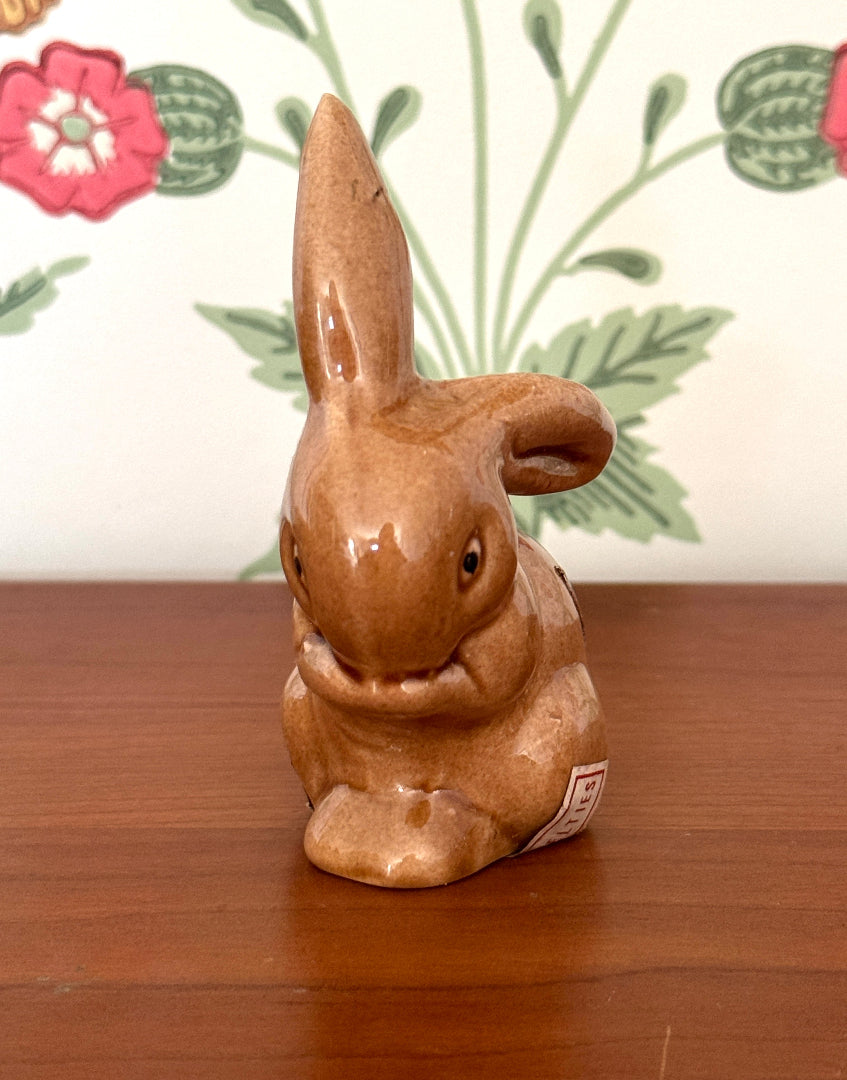 Vintage Miniature Ceramic Bunny Rabbit | British Cream Sherry Bottle Collectable