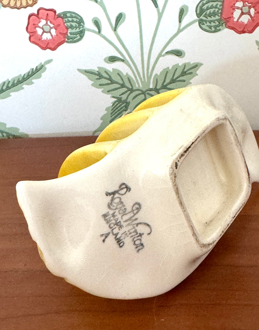 Pretty Primrose Yellow Vintage Royal Winton Ceramic Toast Rack | British Kitchenalia & Collectable