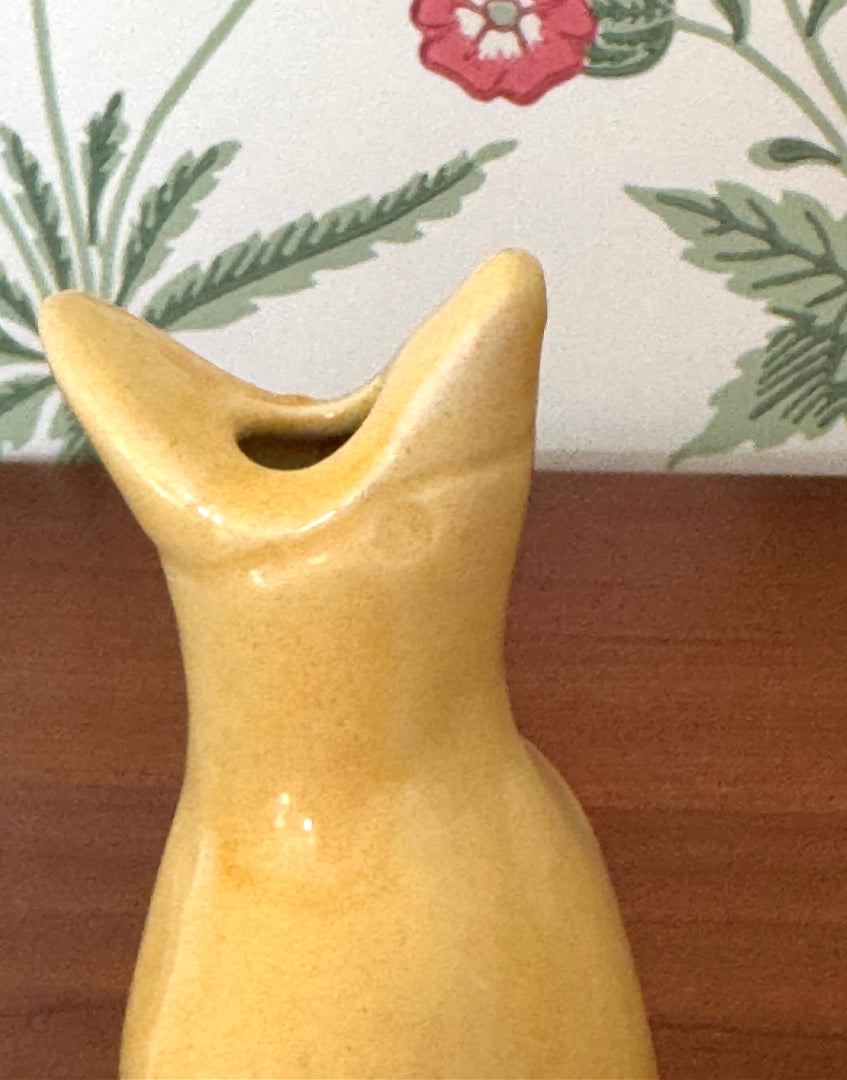 Charming Vintage Yellow Pie Funnel | Classic English Pottery Baking Vent