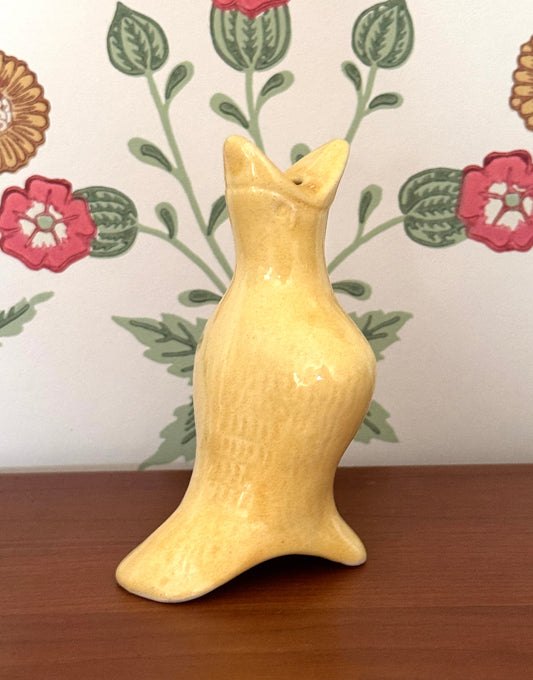 Charming Vintage Yellow Pie Funnel | Classic English Pottery Baking Vent