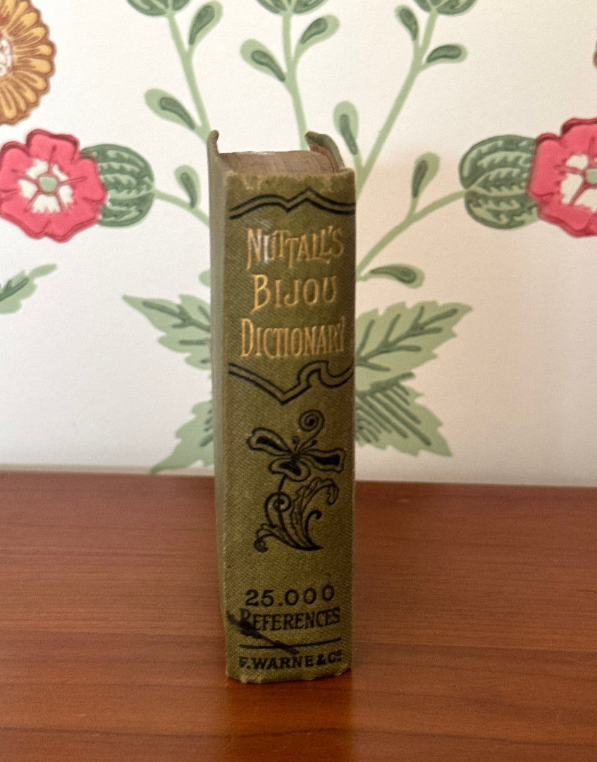 Rare Miniature Nuttall’s Bijou Dictionary | Frederick Warne & Co. | Victorian Collectable