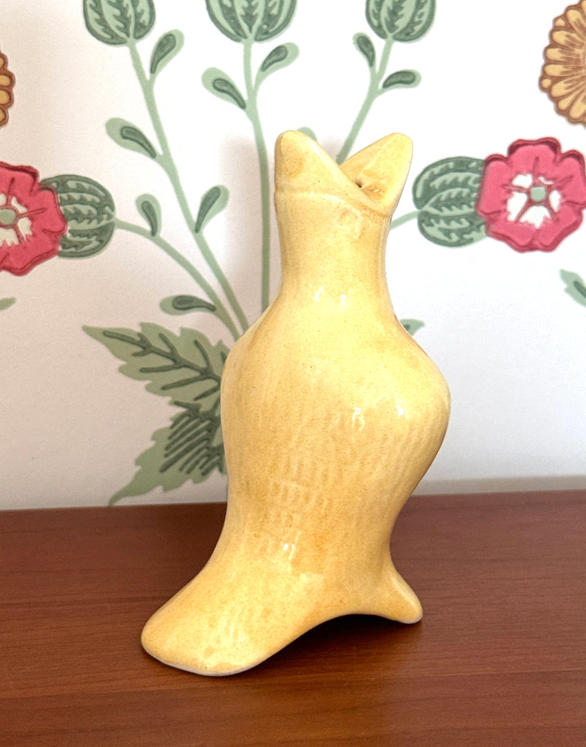 Charming Vintage Yellow Pie Funnel | Classic English Pottery Baking Vent