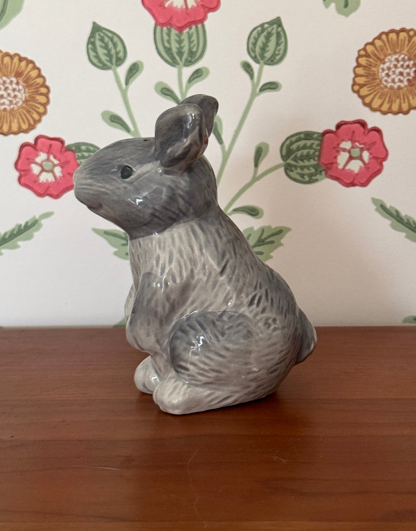 Adorable Vintage Rabbit Salt & Pepper Shakers – Unusual Woodland Themed Kitchen Decor