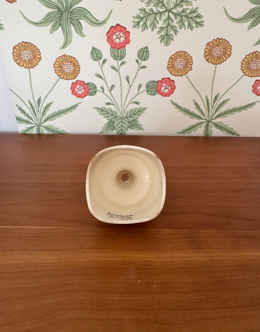 Vintage Classic 1950s Cream Ironstone Pie Funnel – 'Nutbrown Made in England'