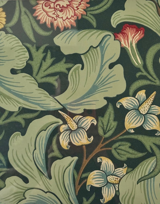 Framed Print - William Morris ‘Leicester - Woad & Sage' Vintage Wall Decor | Classic Wall Art Collection