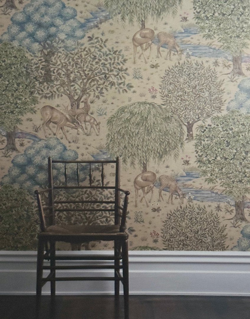 William Morris Framed Print Sourced from Morris & Co. Archive Wallpaper Sample Book - The Brook (Interior Photography)