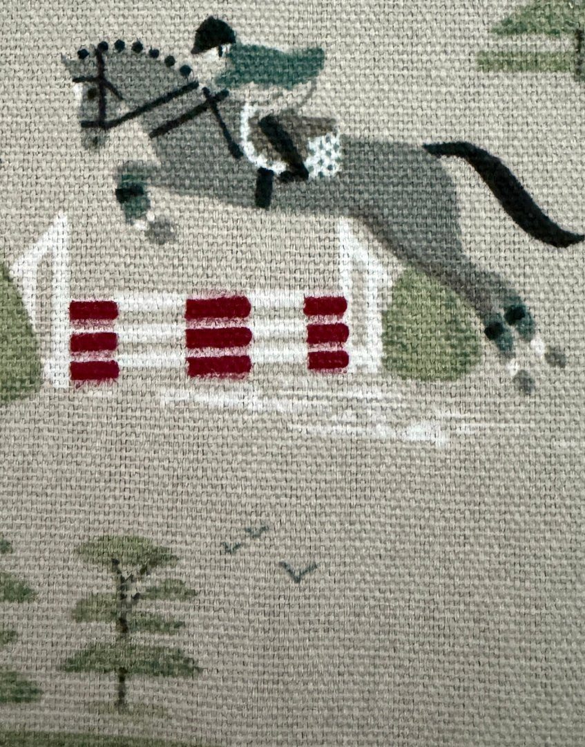 Framed children’s & countryside themed unique wall art from Sophie Allport fabric collection - Horses