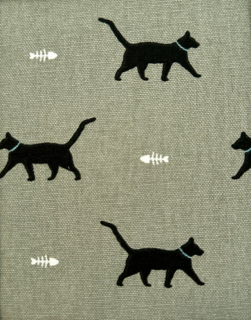 Framed children’s & countryside themed unique wall art from Sophie Allport fabric collection - Cat