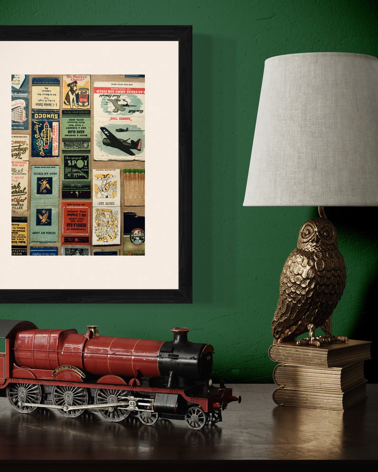 Linwood Wall Art Framed Print Sourced from the Linwood Emphera Wallpapers Collection Sample Book - Nightspot