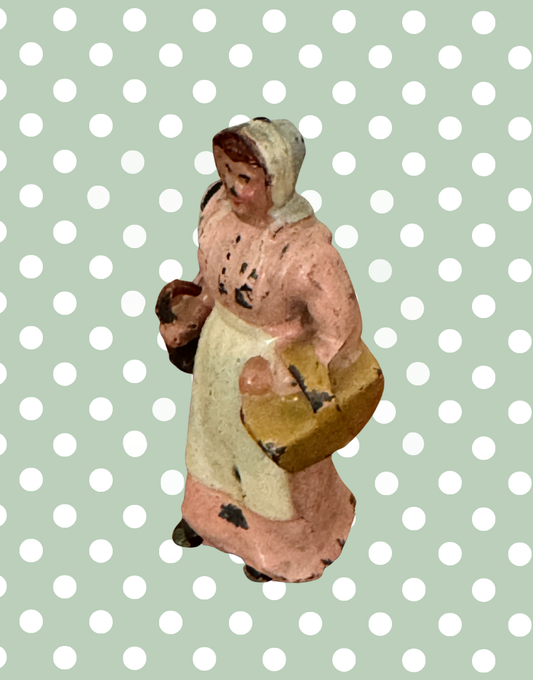 Britains 1930s Wife with Umbrella articulated arm lead farm figure from the Home Farm Series