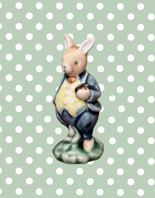 Albert Kessler Ceramic Dapper Rabbit Figurine 