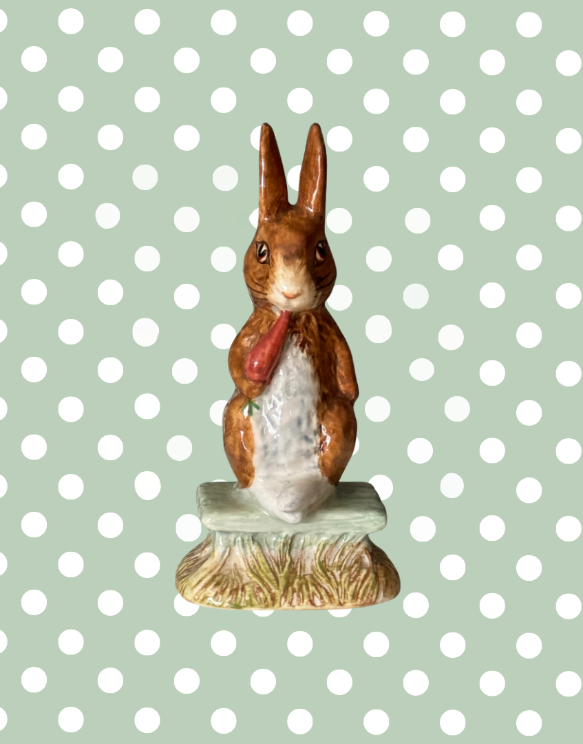 Adorable Vintage Beswick Beatrix Potter Figurine – ‘Fierce Bad Rabbit’ 