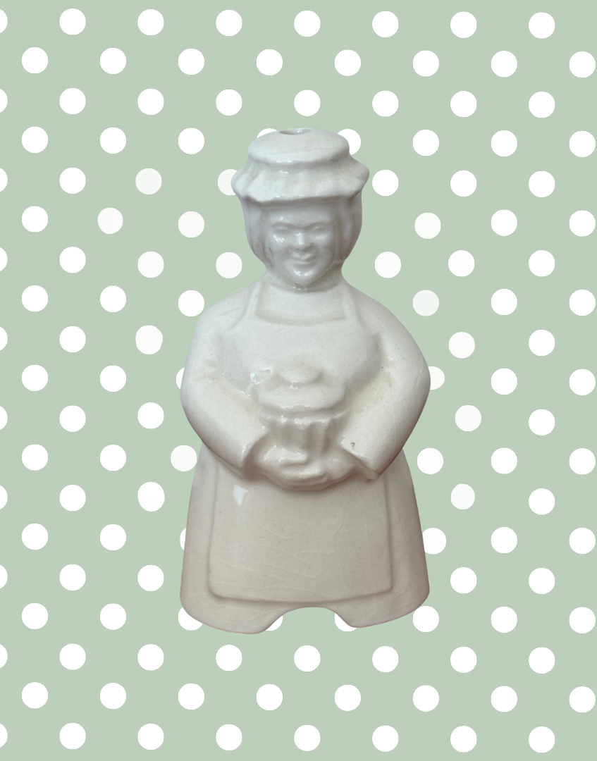 Taunton pottery pie vent female baker holding pie 