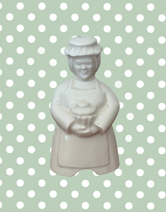 Taunton pottery pie vent female baker holding pie 