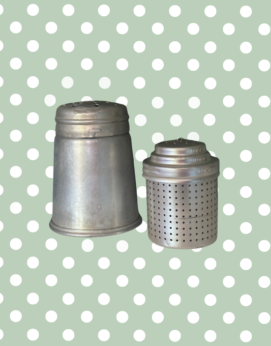 Vintage Tala Aluminium Sugar or Flour Dispensers 1950s Shaker Duo 