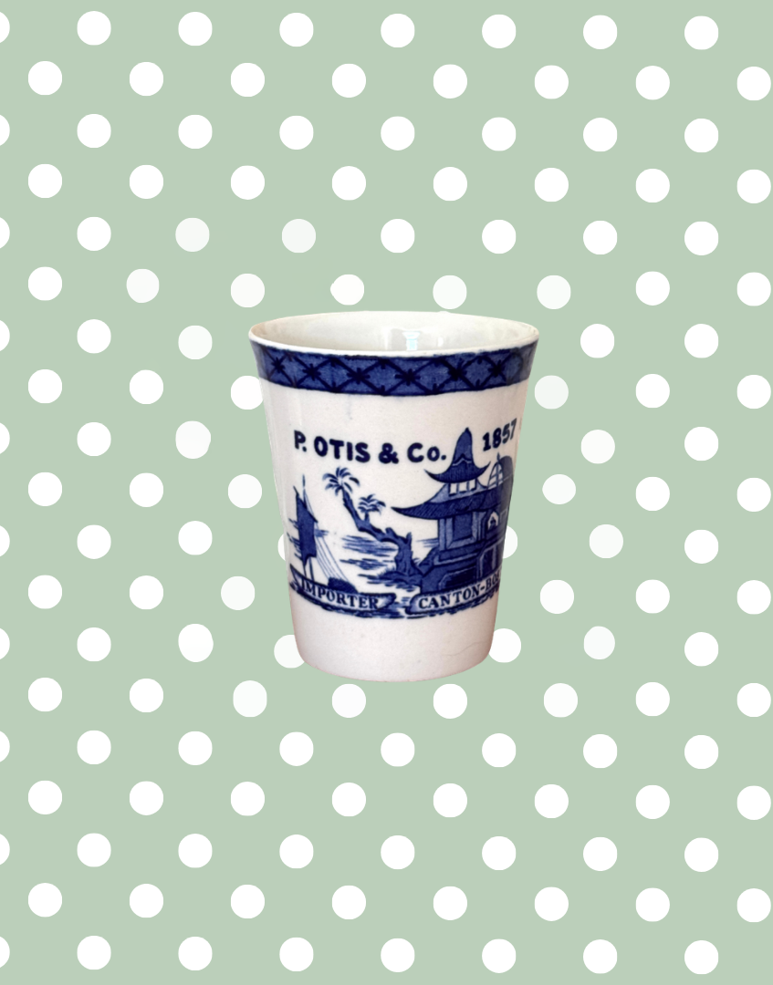 Antique J.H. Weatherby & Sons Blue & White Willow Pattern Ceramic 