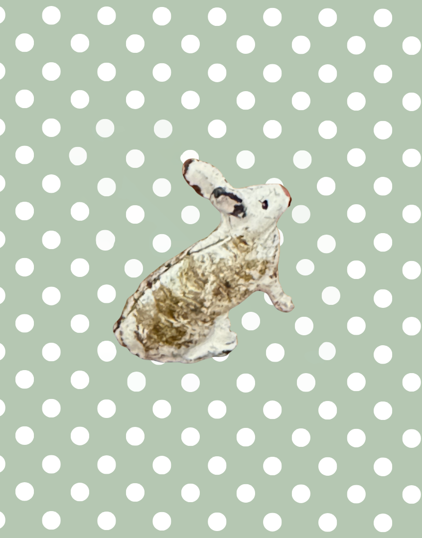 Expressive Vintage Britains Farm Animals Rabbit Lead Figurine