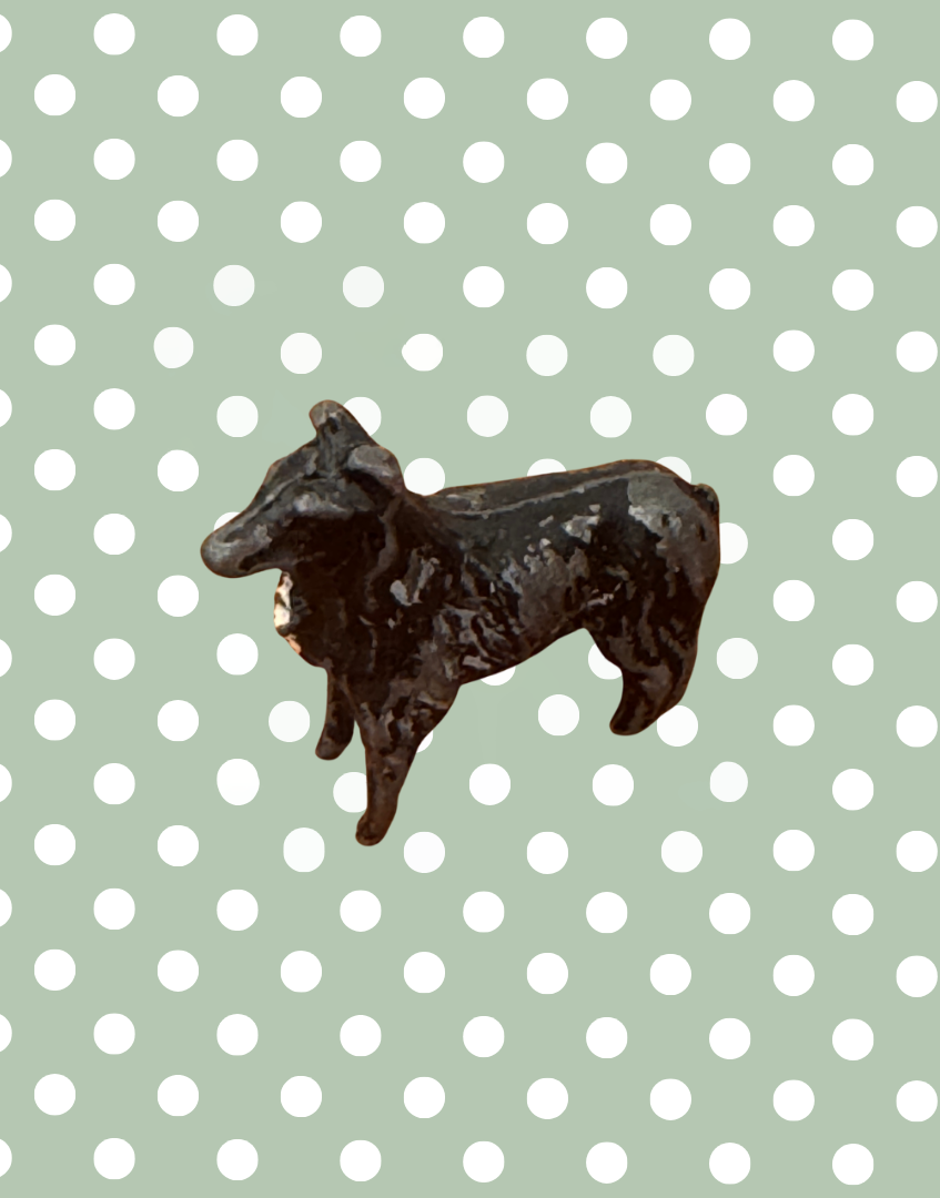 black collie working dog lead britains farm collectable