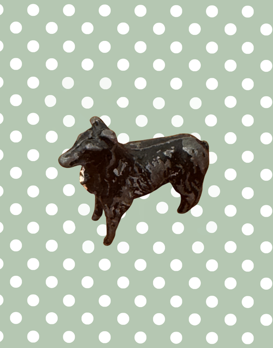 black collie working dog lead britains farm collectable
