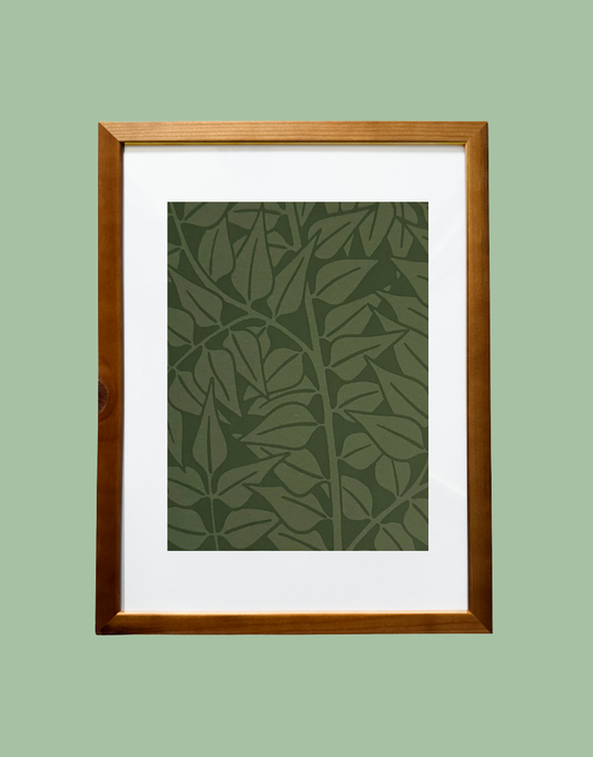 Branch in Forest William Morris Framed Foliage Wall Art