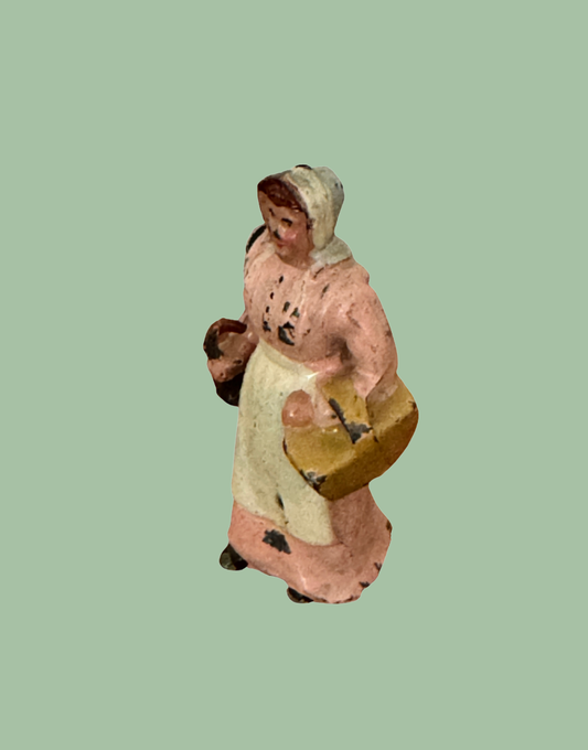 Britains 1930s Wife with Umbrella articulated arm lead farm figure from the Home Farm Series