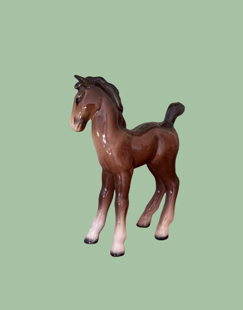 Charming Beswick Glossy Comical Standing Foal Figurine 
