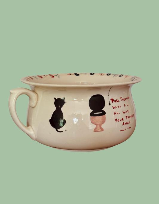 Arthur Wood chamber pot planter vintage novelty pottery