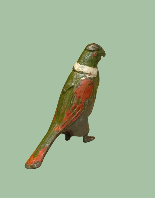‘Percy Parrot’ Cadbury Cococub Green and Red Painted Vintage 