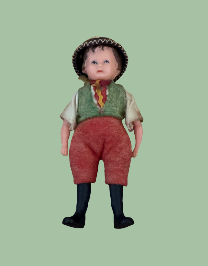 Antique German Celluloid Boy Doll Collectable 