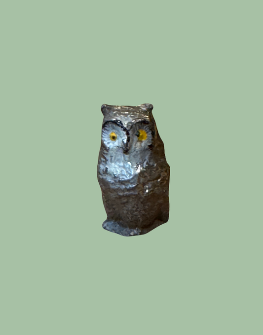 Wide Eyed Owl Collectable Taylor & Barrett Vintage Lead Figurine 