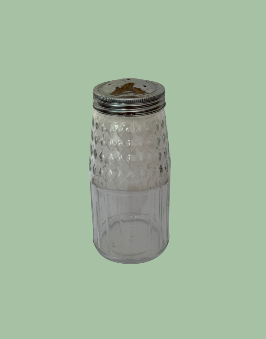 Vintage Kitchenalia Clear Glass Sugar Sifter