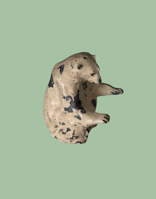 Britains Ltd Zoo Polar Bear Hand Painted Antiue Lead Figurine