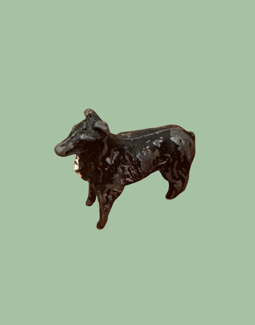 black collie working dog lead britains farm collectable