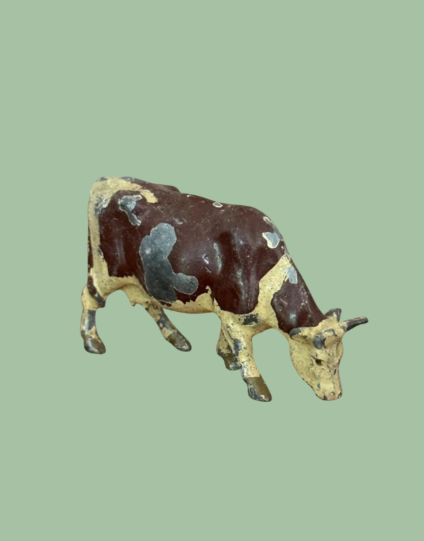 Britains Cow 1920s John Hill & Co Farm Vintage Lead Collectable